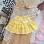 Chân váy hoa bé gái kèm quần , chất liệu hoa thô size 3-10 - Ảnh 3